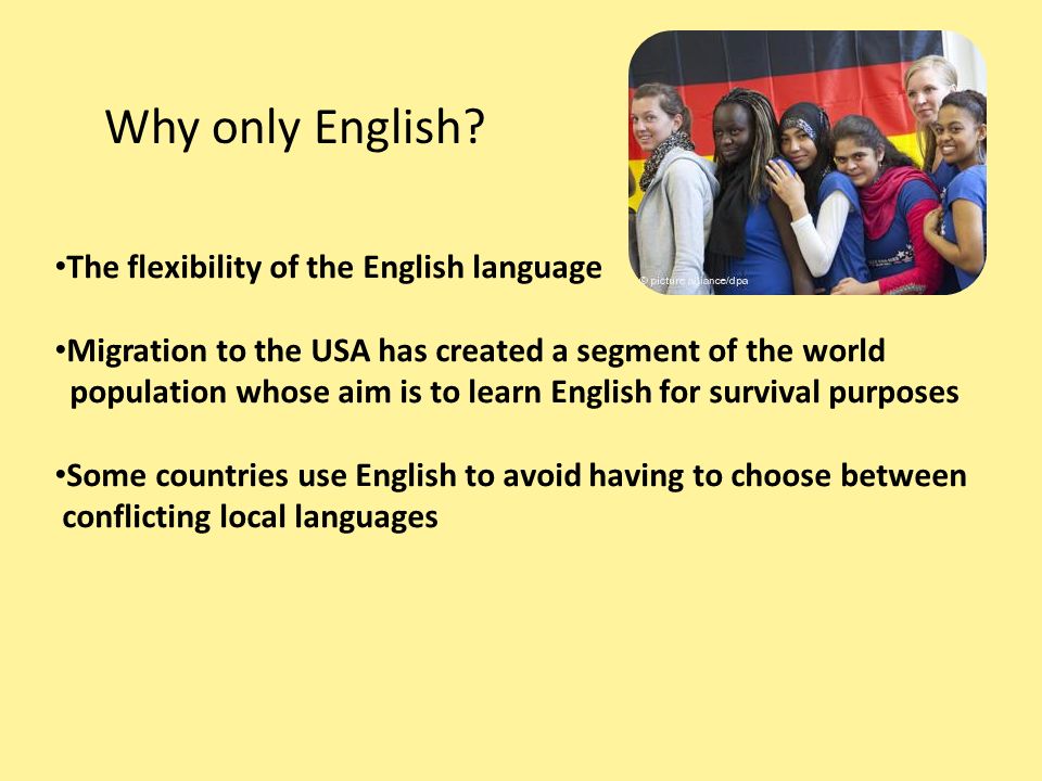 Why i choose english